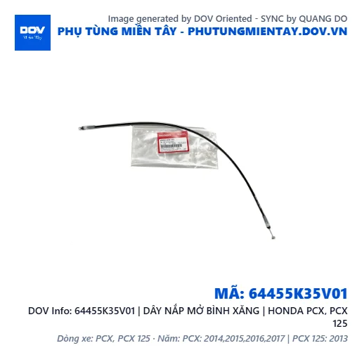 64455K35V01 | DÂY NẮP MỞ BÌNH XĂNG | HONDA PCX, PCX 125 — 64455K35V01
