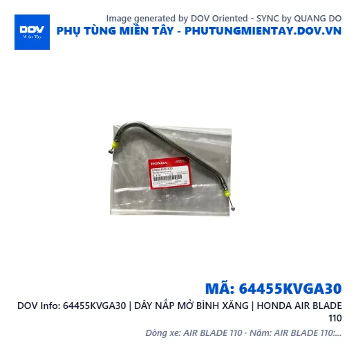 64455KVGA30 | DÂY NẮP MỞ BÌNH XĂNG | HONDA AIR BLADE 110 — 64455KVGA30