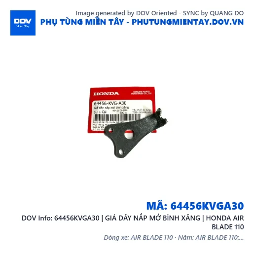 64456KVGA30 | GIÁ DÂY NẮP MỞ BÌNH XĂNG | HONDA AIR BLADE 110 — 64456KVGA30