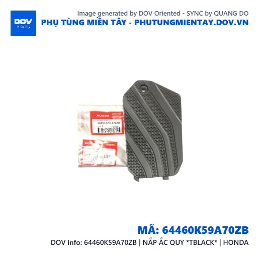 64460K59A70ZB | NẮP ẮC QUY *TBLACK* | HONDA  — 64460K59A70ZB