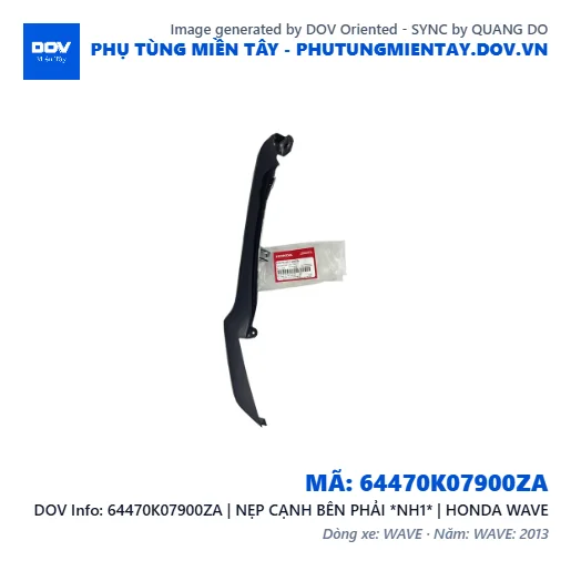 64470K07900ZA | NẸP CẠNH BÊN PHẢI *NH1* | HONDA WAVE — 64470K07900ZA
