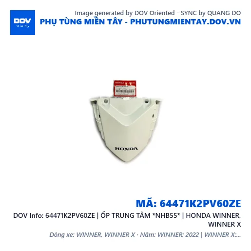 64471K2PV60ZE | ỐP TRUNG TÂM *NHB55* | HONDA WINNER, WINNER X — 64471K2PV60ZE