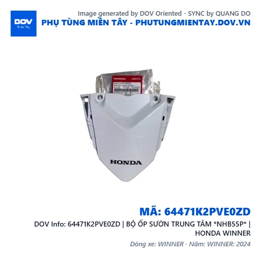 64471K2PVE0ZD | BỘ ỐP SƯỜN TRUNG TÂM *NHB55P* | HONDA WINNER — 64471K2PVE0ZD