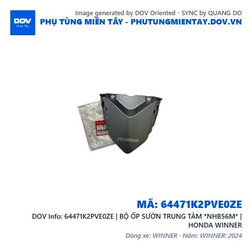 64471K2PVE0ZE | BỘ ỐP SƯỜN TRUNG TÂM *NHB56M* | HONDA WINNER — 64471K2PVE0ZE