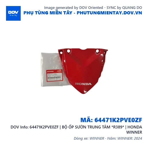 64471K2PVE0ZF | BỘ ỐP SƯỜN TRUNG TÂM *R389* | HONDA WINNER — 64471K2PVE0ZF