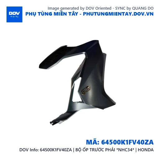 64500K1FV40ZA | BỘ ỐP TRƯỚC PHẢI *NHC34* | HONDA  — 64500K1FV40ZA
