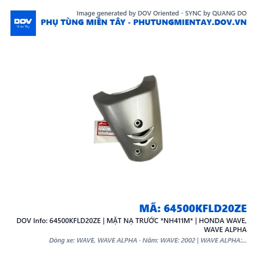64500KFLD20ZE | MẶT NẠ TRƯỚC *NH411M* | HONDA WAVE, WAVE ALPHA — 64500KFLD20ZE