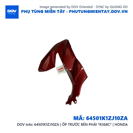 64501K1ZJ10ZA | ỐP TRƯỚC BÊN PHẢI *R368C* | HONDA  — 64501K1ZJ10ZA