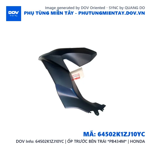 64502K1ZJ10YC | ỐP TRƯỚC BÊN TRÁI *PB434M* | HONDA  — 64502K1ZJ10YC