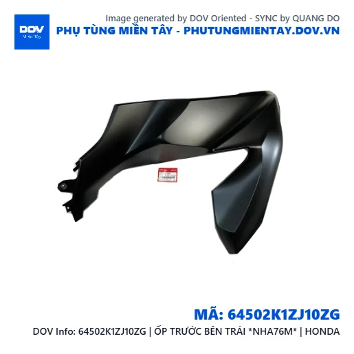 64502K1ZJ10ZG | ỐP TRƯỚC BÊN TRÁI *NHA76M* | HONDA  — 64502K1ZJ10ZG