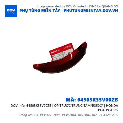 64503K35V00ZB | ỐP TRƯỚC TRUNG TÂM*R350C* | HONDA PCX, PCX 125 — 64503K35V00ZB
