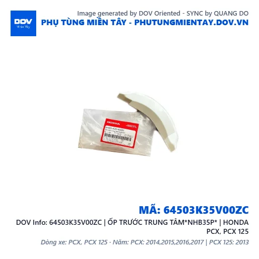 64503K35V00ZC | ỐP TRƯỚC TRUNG TÂM*NHB35P* | HONDA PCX, PCX 125 — 64503K35V00ZC