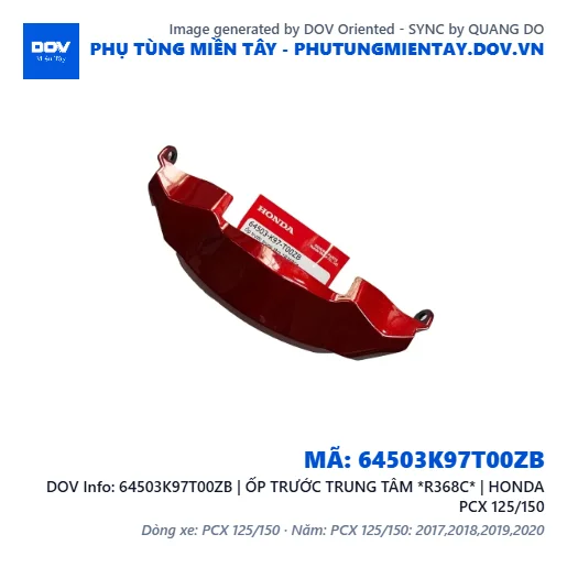 64503K97T00ZB | ỐP TRƯỚC TRUNG TÂM *R368C* | HONDA PCX 125/150 — 64503K97T00ZB