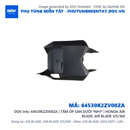 64530K2ZV00ZA | TẤM ỐP SÀN DƯỚI *NH1* | HONDA AIR BLADE, AIR BLADE 125/160 — 64530K2ZV00ZA