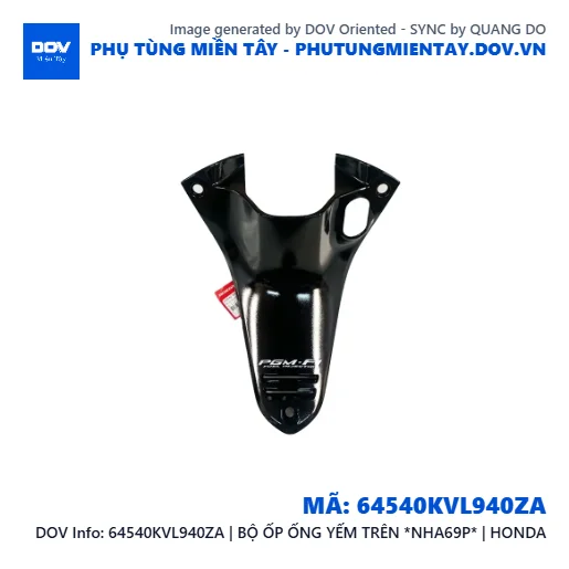 64540KVL940ZA | BỘ ỐP ỐNG YẾM TRÊN *NHA69P* | HONDA  — 64540KVL940ZA