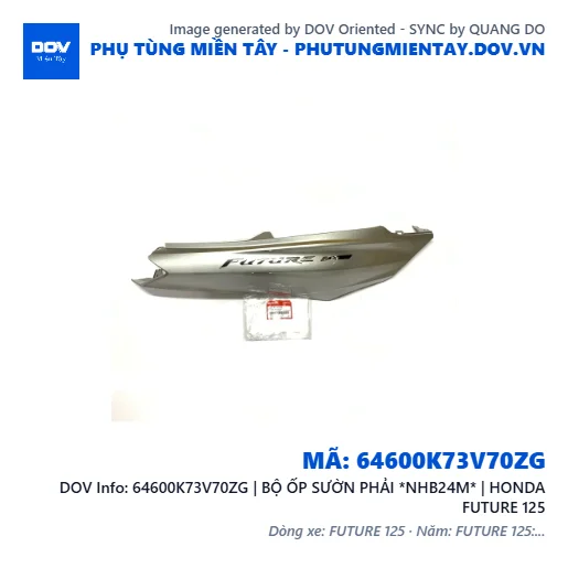 64600K73V70ZG | BỘ ỐP SƯỜN PHẢI *NHB24M* | HONDA FUTURE 125 — 64600K73V70ZG