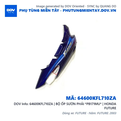 64600KFL710ZA | BỘ ỐP SƯỜN PHẢI *PB171MU* | HONDA FUTURE — 64600KFL710ZA