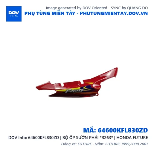 64600KFL830ZD | BỘ ỐP SƯỜN PHẢI *R263* | HONDA FUTURE — 64600KFL830ZD