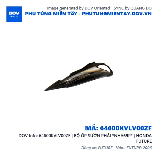 64600KVLV00ZF | BỘ ỐP SƯỜN PHẢI *NHA69P* | HONDA FUTURE — 64600KVLV00ZF