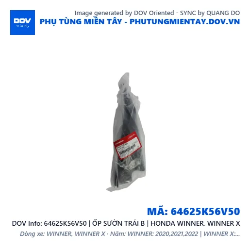 64625K56V50 | ỐP SƯỜN TRÁI B | HONDA WINNER, WINNER X — 64625K56V50