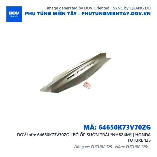 64650K73V70ZG | BỘ ỐP SƯỜN TRÁI *NHB24M* | HONDA FUTURE 125 — 64650K73V70ZG