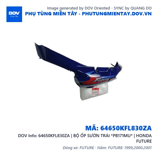 64650KFL830ZA | BỘ ỐP SƯỜN TRÁI *PB171MU* | HONDA FUTURE — 64650KFL830ZA