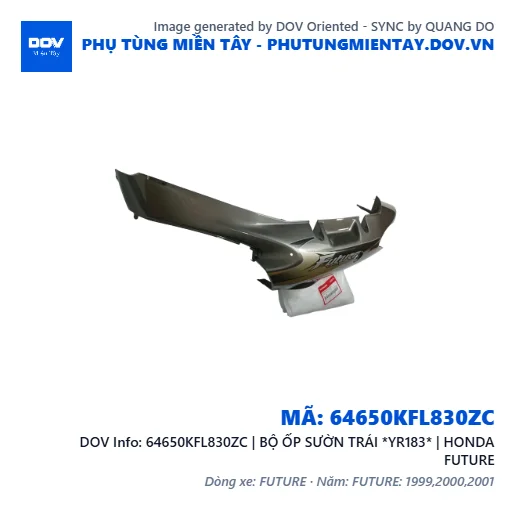 64650KFL830ZC | BỘ ỐP SƯỜN TRÁI *YR183* | HONDA FUTURE — 64650KFL830ZC