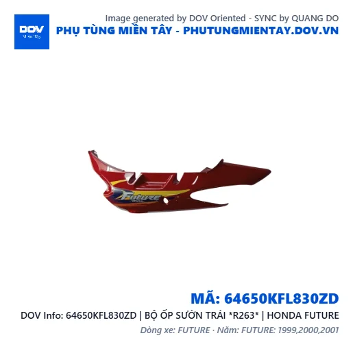 64650KFL830ZD | BỘ ỐP SƯỜN TRÁI *R263* | HONDA FUTURE — 64650KFL830ZD