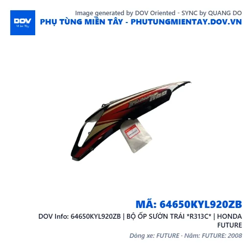 64650KYL920ZB | BỘ ỐP SƯỜN TRÁI *R313C* | HONDA FUTURE — 64650KYL920ZB