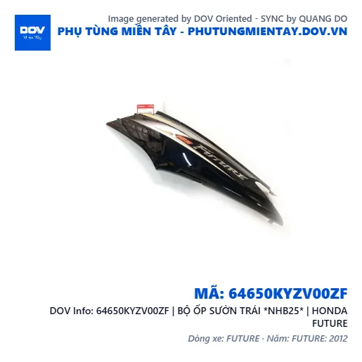 64650KYZV00ZF | BỘ ỐP SƯỜN TRÁI *NHB25* | HONDA FUTURE — 64650KYZV00ZF