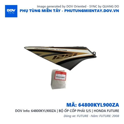 64800KYL900ZA | BỘ ỐP CỐP PHẢI S/S | HONDA FUTURE — 64800KYL900ZA