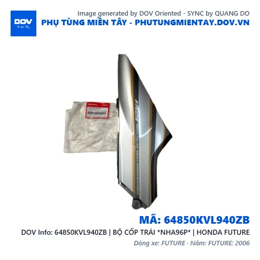 64850KVL940ZB | BỘ CỐP TRÁI *NHA96P* | HONDA FUTURE — 64850KVL940ZB