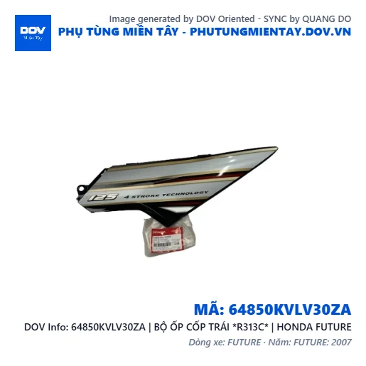 64850KVLV30ZA | BỘ ỐP CỐP TRÁI *R313C* | HONDA FUTURE — 64850KVLV30ZA