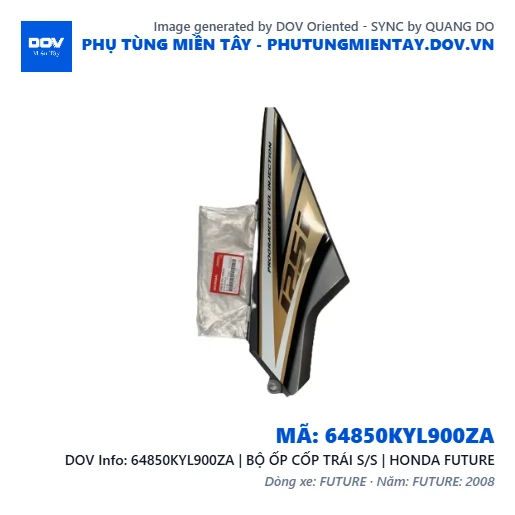 64850KYL900ZA | BỘ ỐP CỐP TRÁI S/S | HONDA FUTURE — 64850KYL900ZA