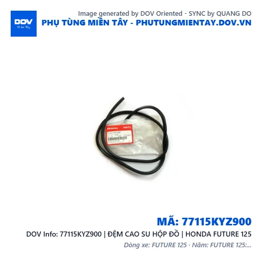 77115KYZ900 | ĐỆM CAO SU HỘP ĐỒ | HONDA FUTURE 125 — 77115KYZ900