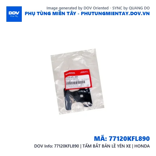 77120KFL890 | TẤM BẮT BẢN LỀ YÊN XE | HONDA  — 77120KFL890