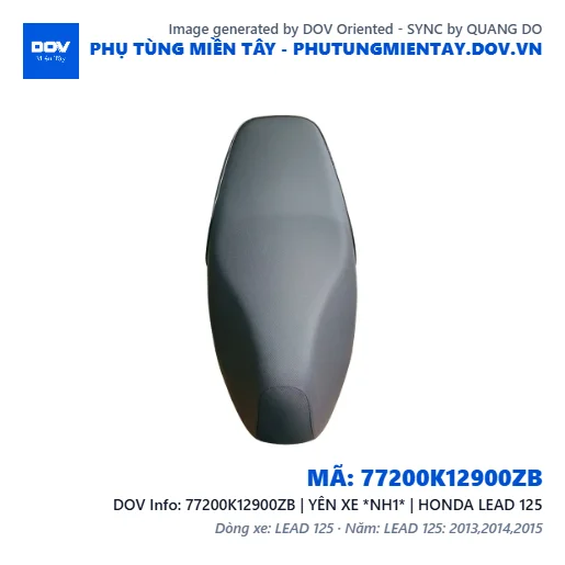 77200K12900ZB | YÊN XE *NH1* | HONDA LEAD 125 — 77200K12900ZB