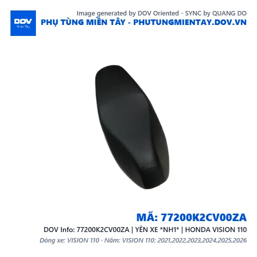 77200K2CV00ZA | YÊN XE *NH1* | HONDA VISION 110 — 77200K2CV00ZA