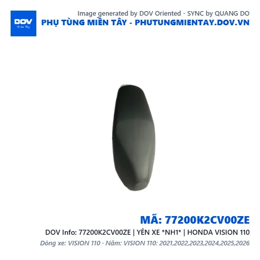 77200K2CV00ZE | YÊN XE *NH1* | HONDA VISION 110 — 77200K2CV00ZE