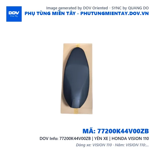 77200K44V00ZB | YÊN XE | HONDA VISION 110 — 77200K44V00ZB