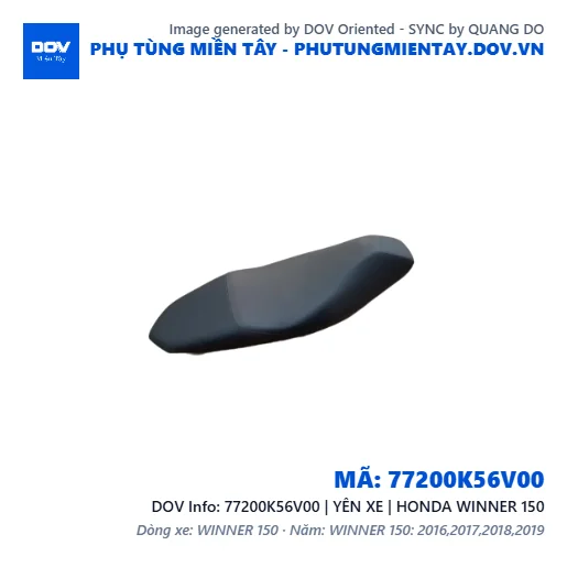 77200K56V00 | YÊN XE | HONDA WINNER 150 — 77200K56V00