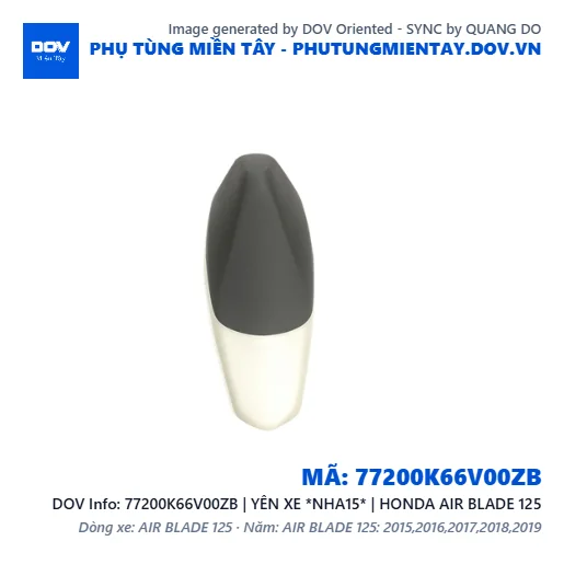 77200K66V00ZB | YÊN XE *NHA15* | HONDA AIR BLADE 125 — 77200K66V00ZB