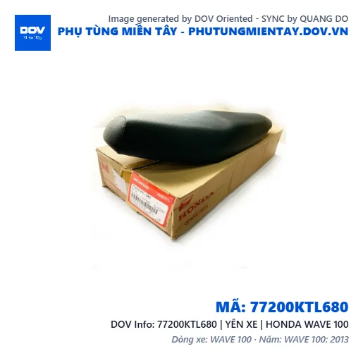 77200KTL680 | YÊN XE | HONDA WAVE 100 — 77200KTL680