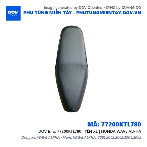 77200KTL780 | YÊN XE | HONDA WAVE ALPHA — 77200KTL780