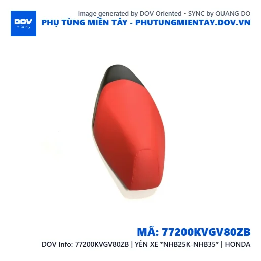 77200KVGV80ZB | YÊN XE *NHB25K-NHB35* | HONDA  — 77200KVGV80ZB