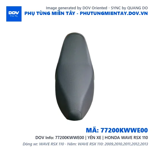 77200KWWE00 | YÊN XE | HONDA WAVE RSX 110 — 77200KWWE00