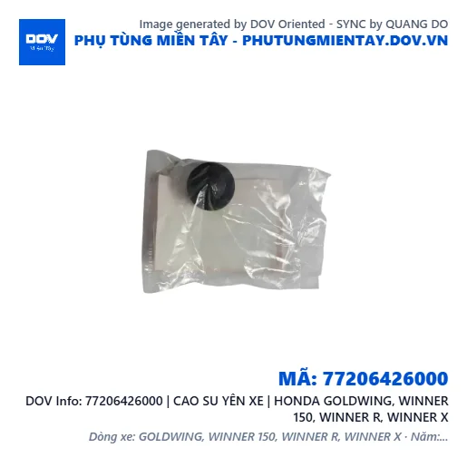 77206426000 | CAO SU YÊN XE | HONDA GOLDWING, WINNER 150, WINNER R, WINNER X — 77206426000