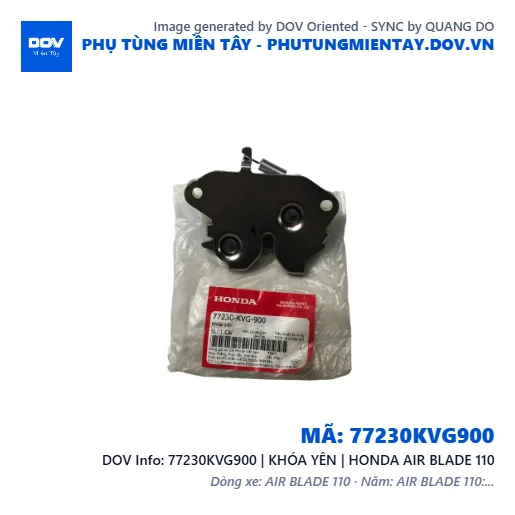 77230KVG900 | KHÓA YÊN | HONDA AIR BLADE 110 — 77230KVG900