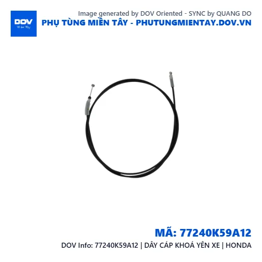 77240K59A12 | DÂY CÁP KHOÁ YÊN XE | HONDA — 77240K59A12