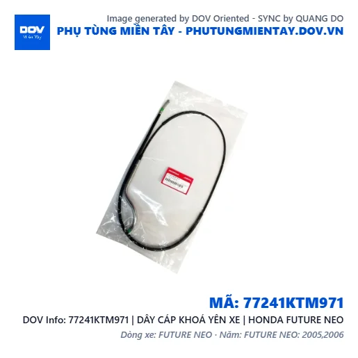 77241KTM971 | DÂY CÁP KHOÁ YÊN XE | HONDA FUTURE NEO — 77241KTM971